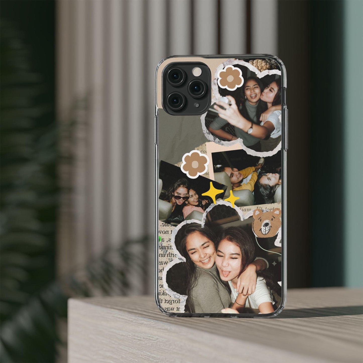 Memories In Retro Templet  Custom Printed Clear Cases