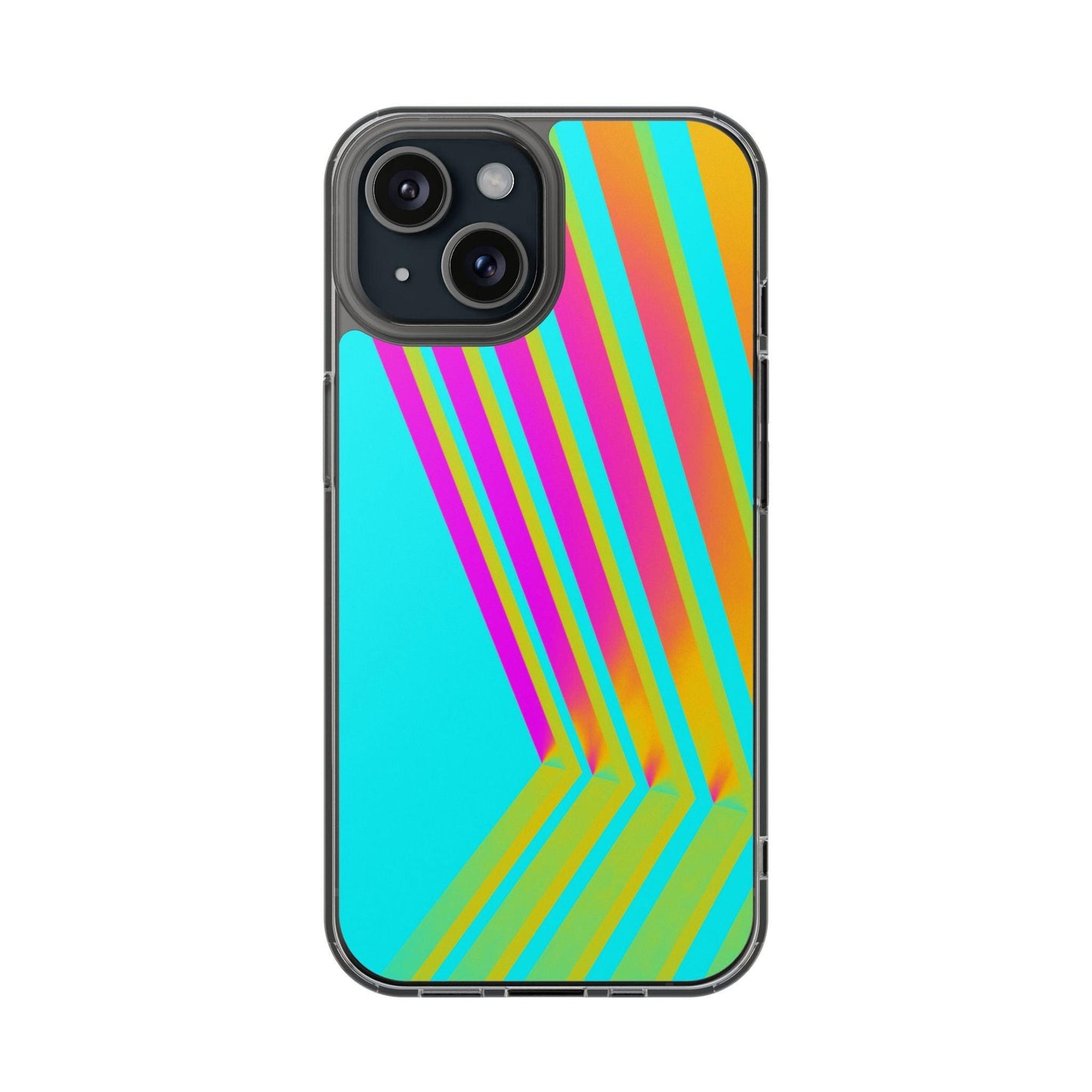 Abstract Pattern With Vibrant Color Clear Cases