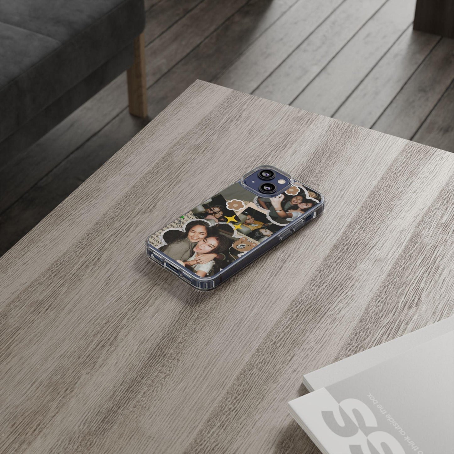 Memories In Retro Templet  Custom Printed Clear Cases