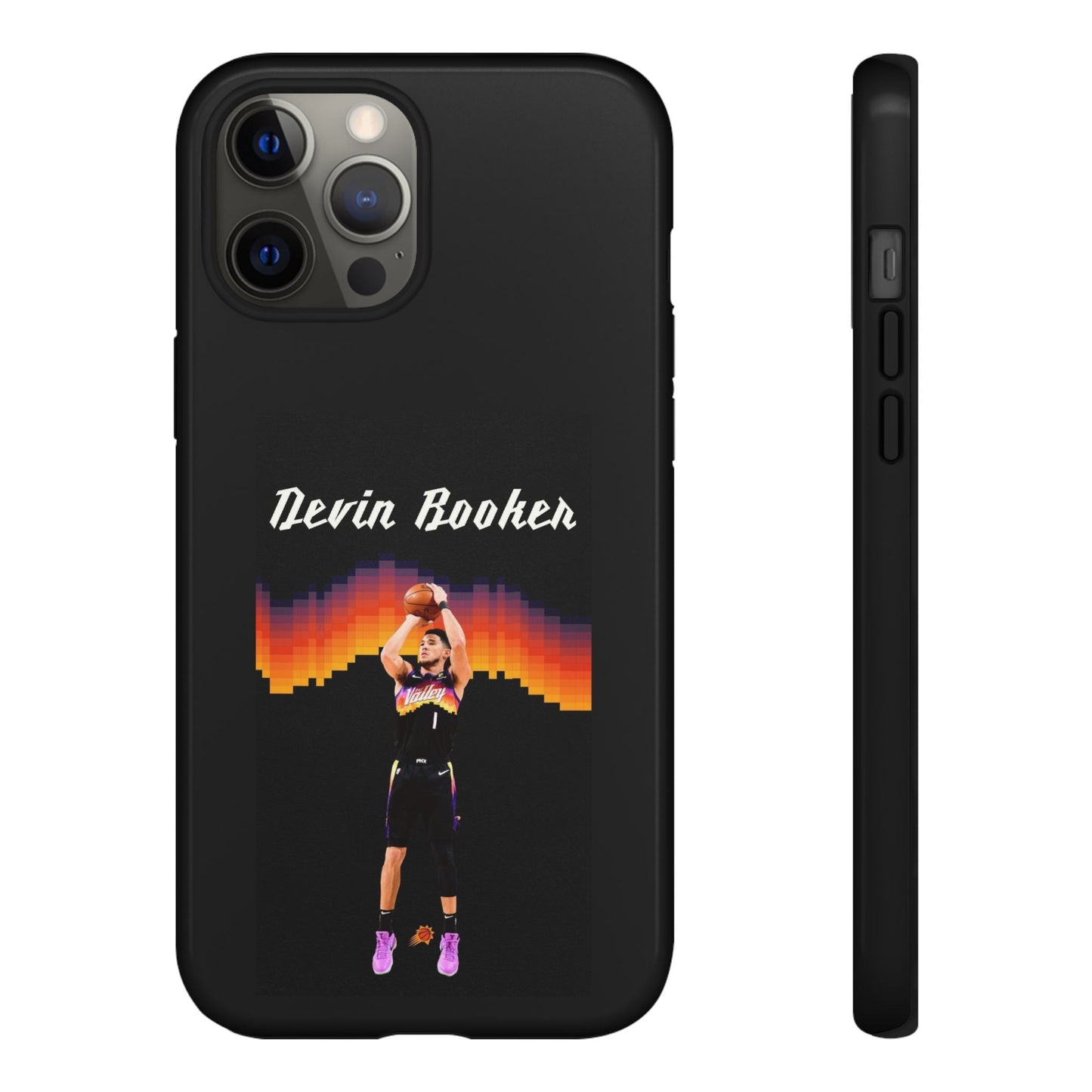Devin Booker Precision Blaze Series – Dual-Layer ShockGuard Protection | Fits iPhone 8–16 Pro Max & Samsung Galaxy S10–S25 Ultra