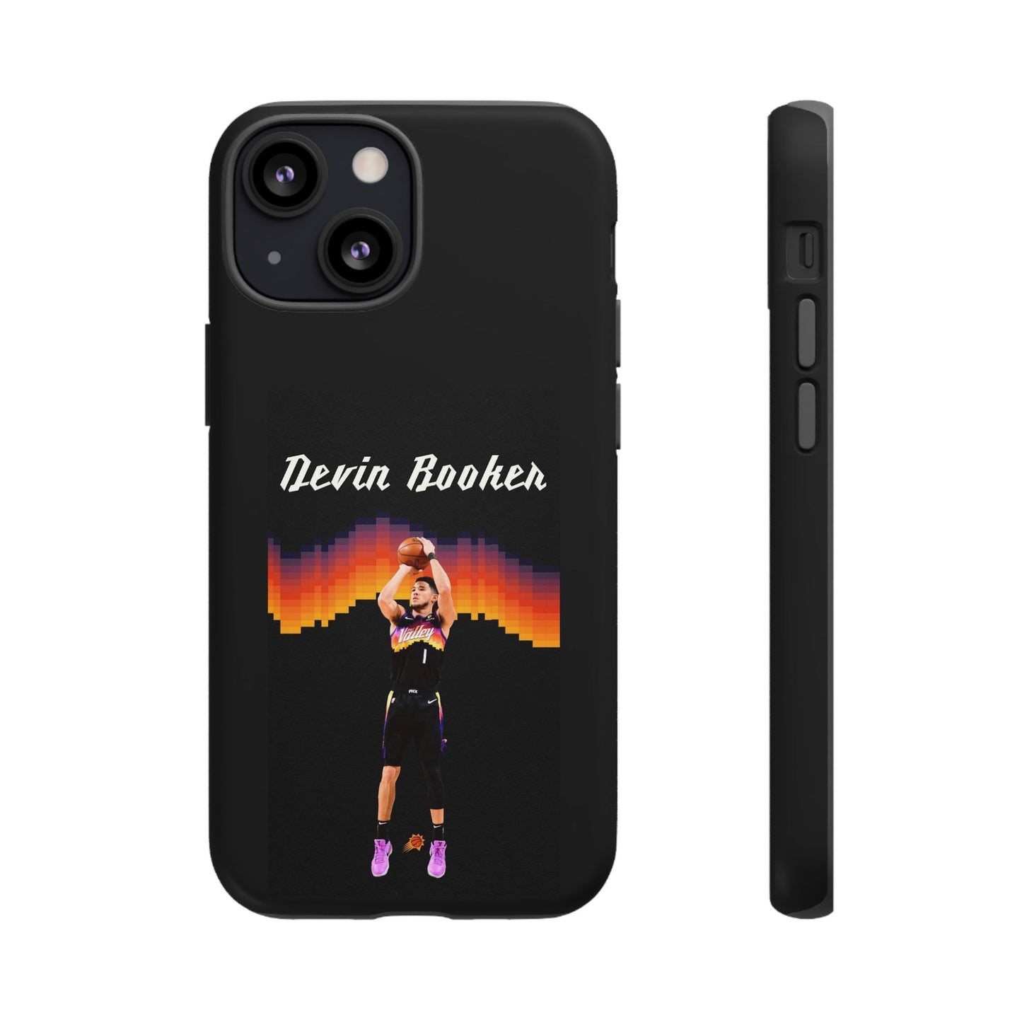 Devin Booker Precision Blaze Series – Dual-Layer ShockGuard Protection | Fits iPhone 8–16 Pro Max & Samsung Galaxy S10–S25 Ultra