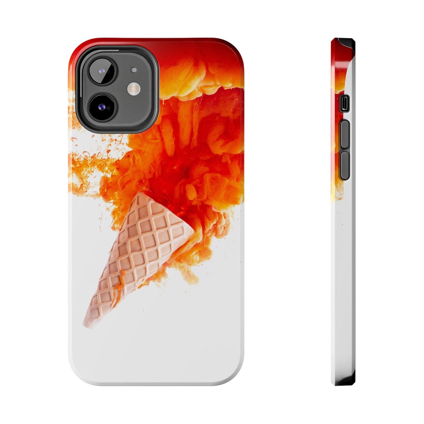 Ice Cream With Flame Of Colors Tough Phone Cases