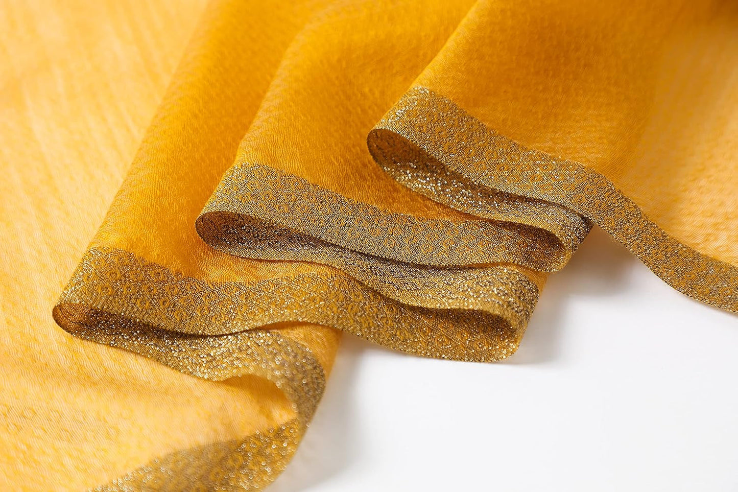 Elegant Silk Blend Embroidered Scarf