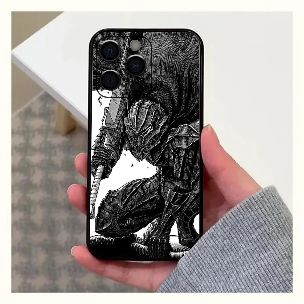 GutsrkiPhone Anime Phone Case 15 New SE Black