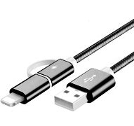 100cm 2A Fast Charger Cable 2 In 1 USB Type C Micro USB