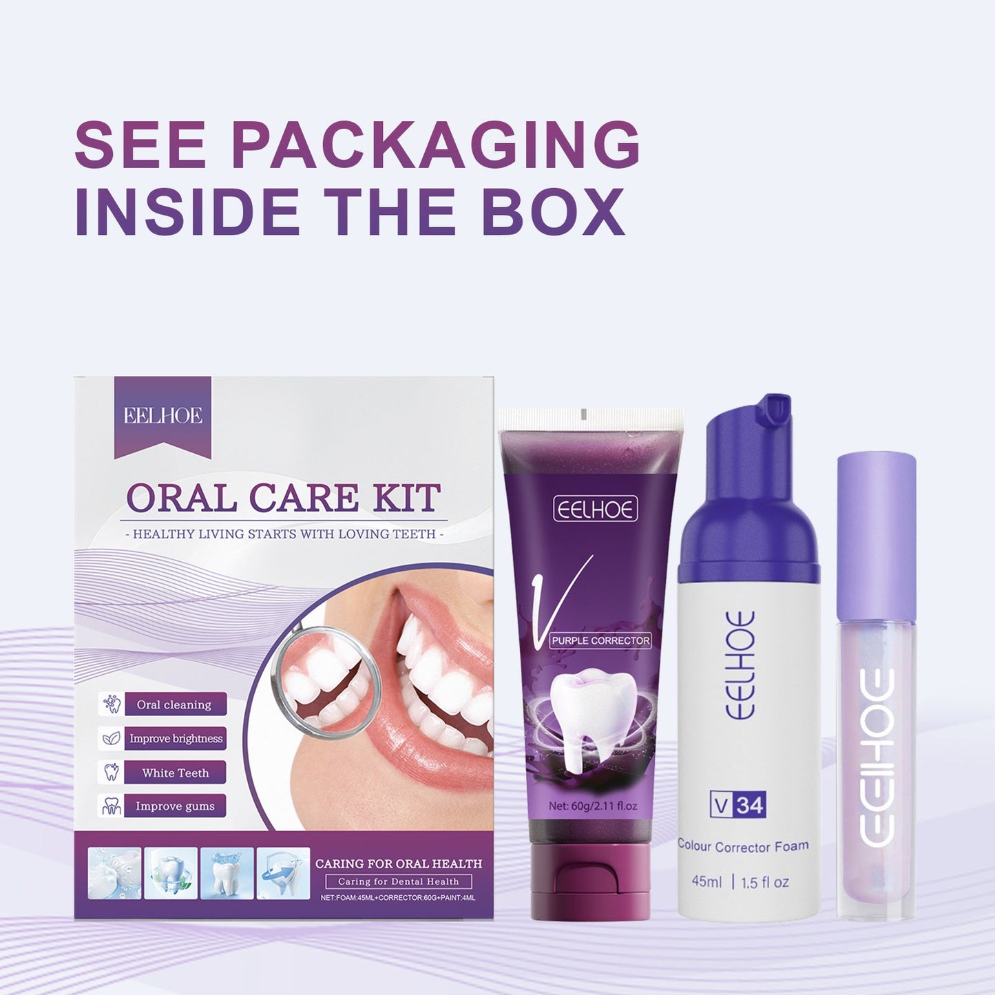 Dental Care Set Portable Home Clean Breath Care Dental Care Set
