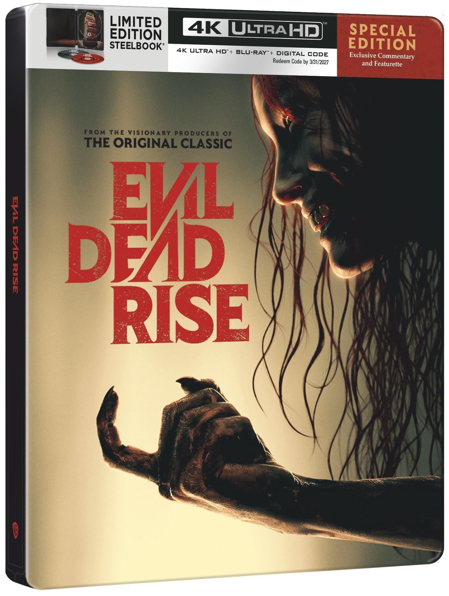 Evil Dead Rise - Limited Edition Steelbook (4K Ultra HD + Blu-ray + Digital)