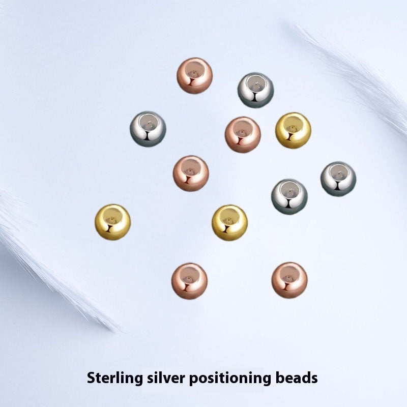 S925 Sterling Silver Adjustable Silicone Ball Plunger Beads