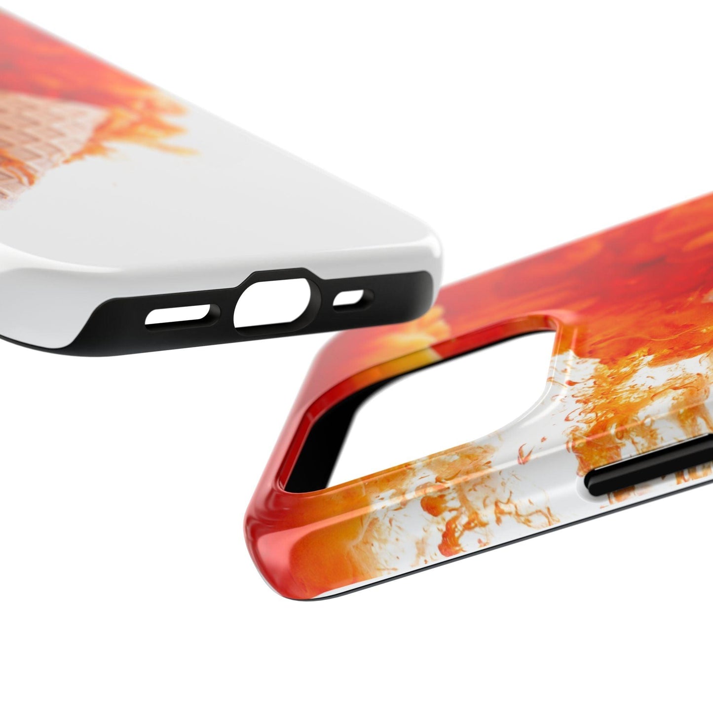 Ice Cream With Flame Of Colors Tough Phone Cases