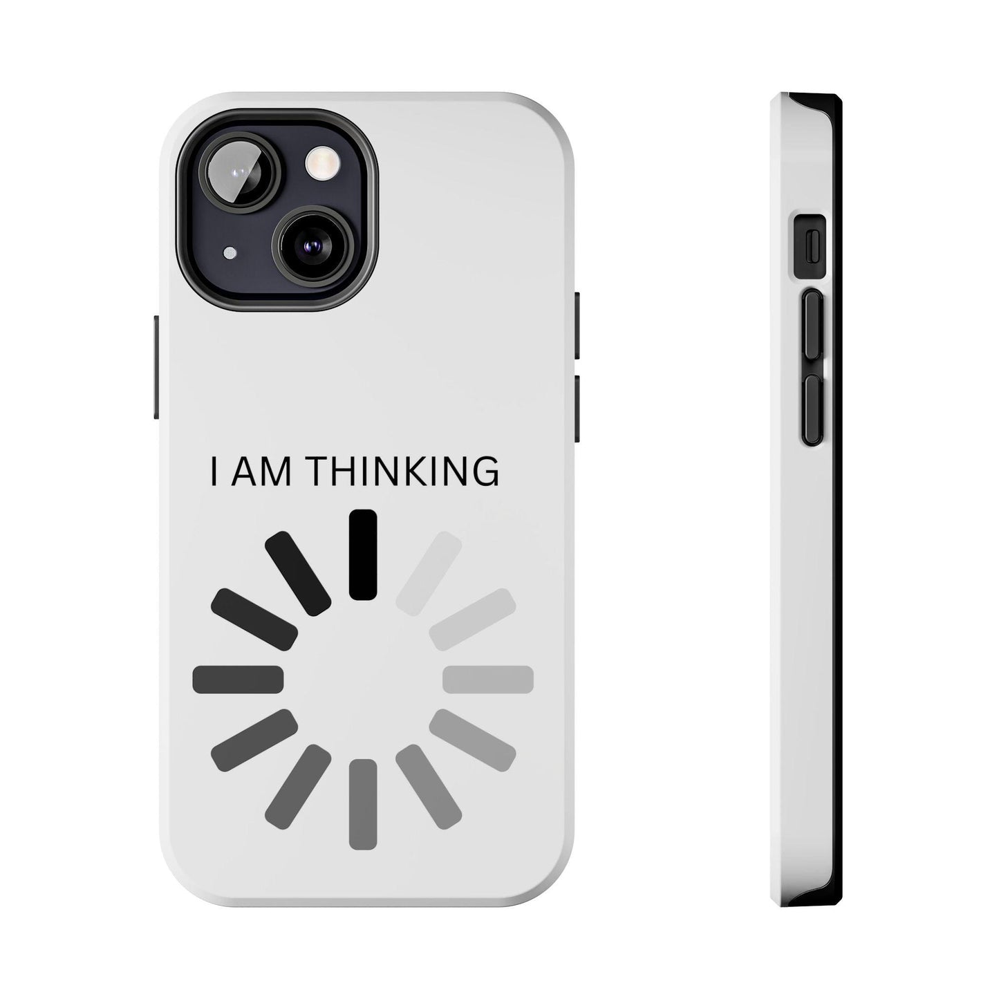 I Am Thinking To Much Text Printed Tough Phone Cases