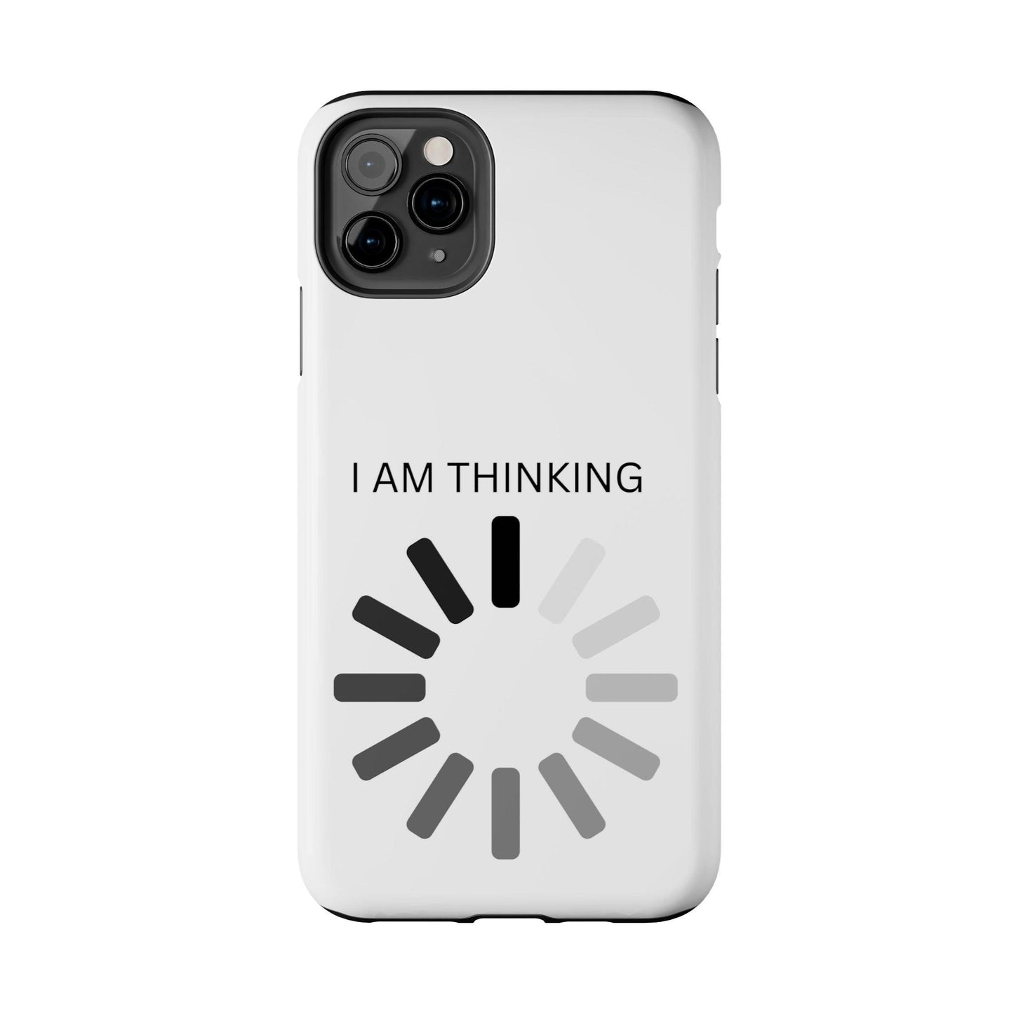 I Am Thinking To Much Text Printed Tough Phone Cases