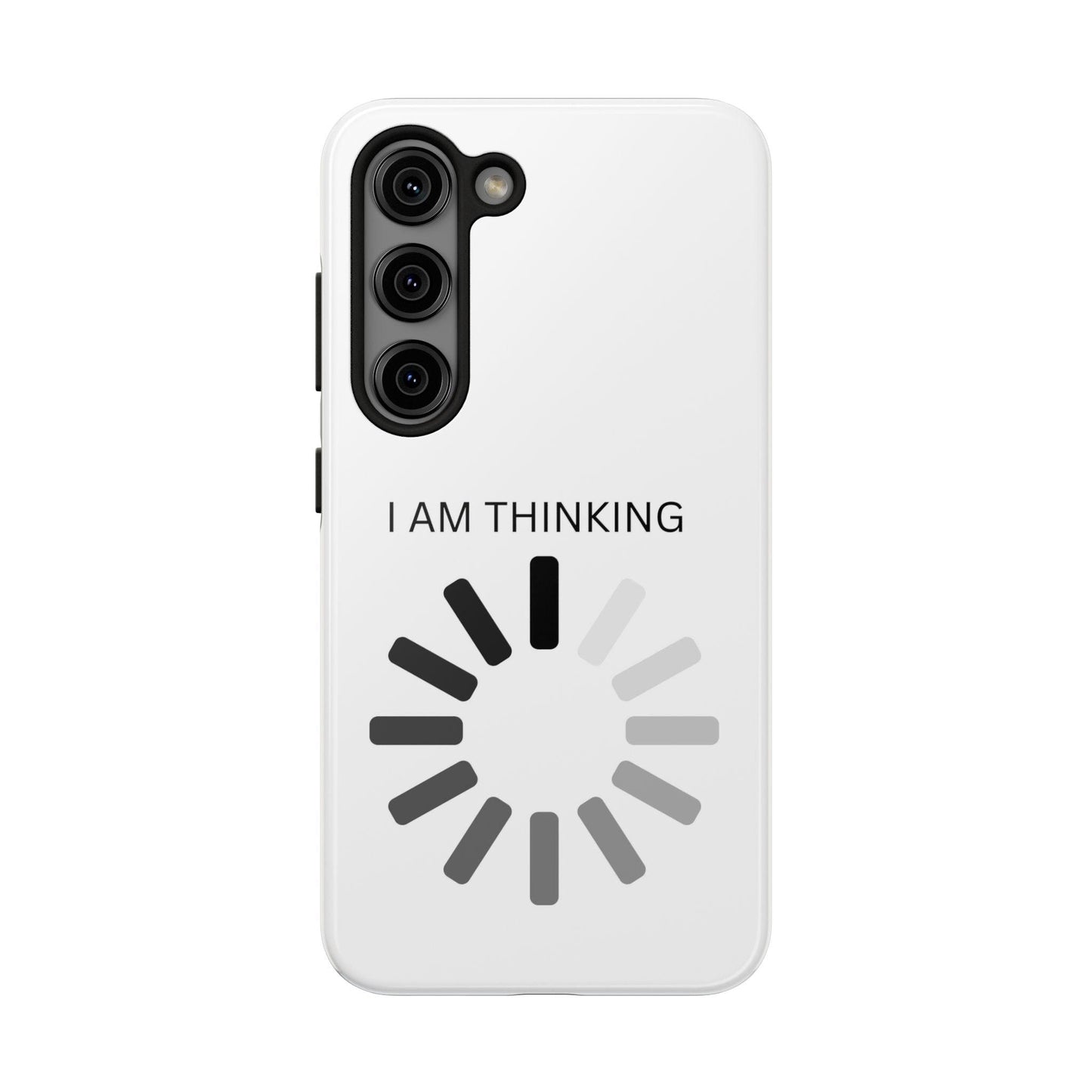 I Am Thinking To Much Text Printed Tough Phone Cases