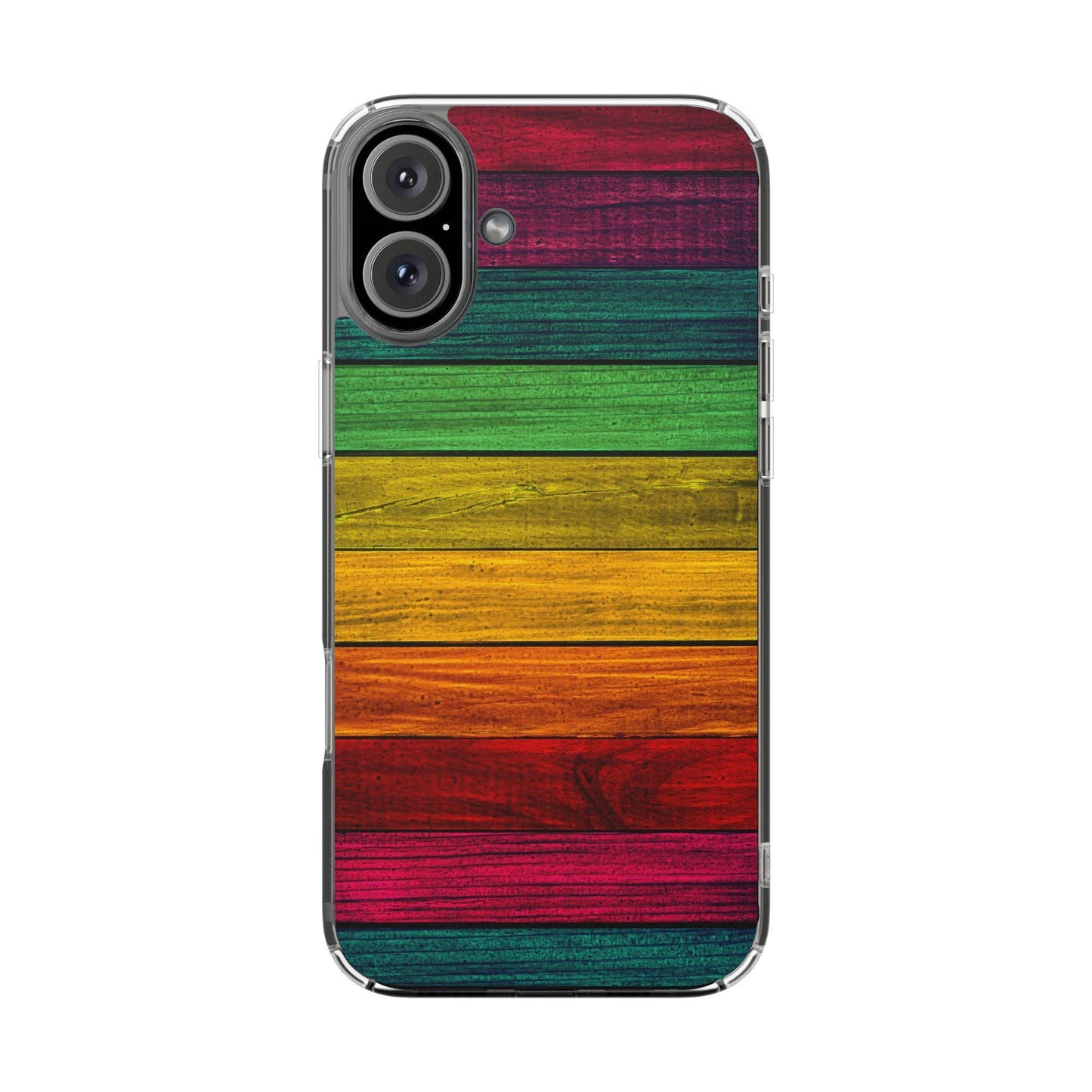 Rainbow On Woods Clear Cases