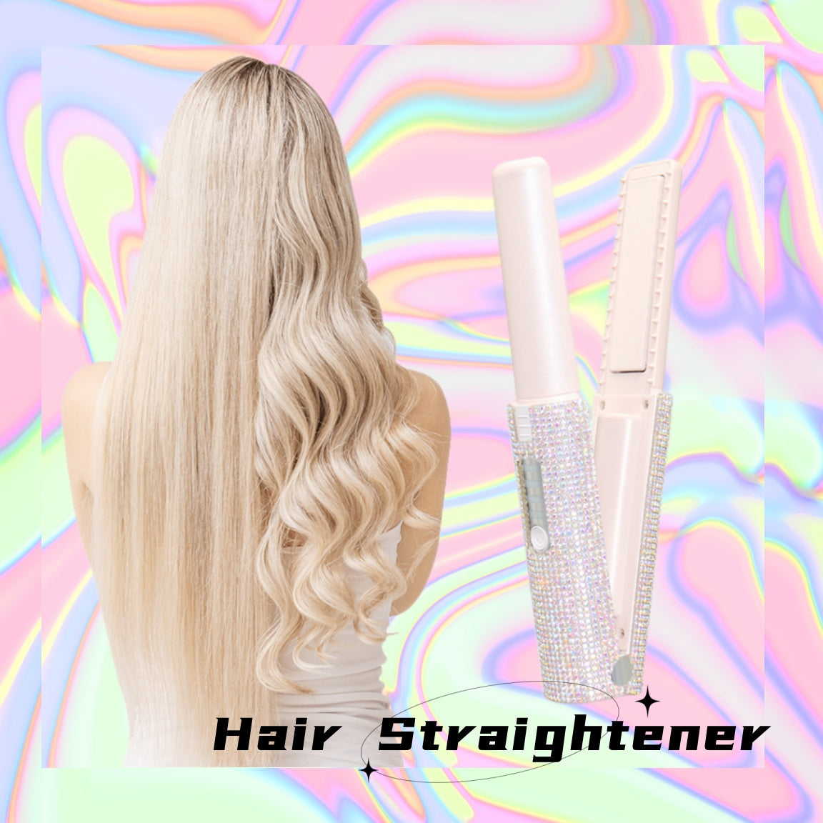 2-In-1 Electric USB Hair Straightening Brush Comb