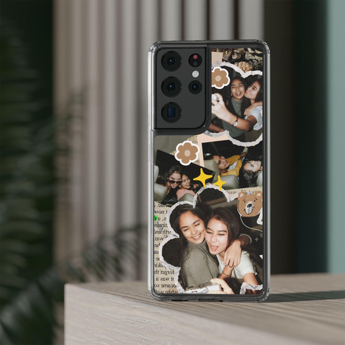 Memories In Retro Templet  Custom Printed Clear Cases