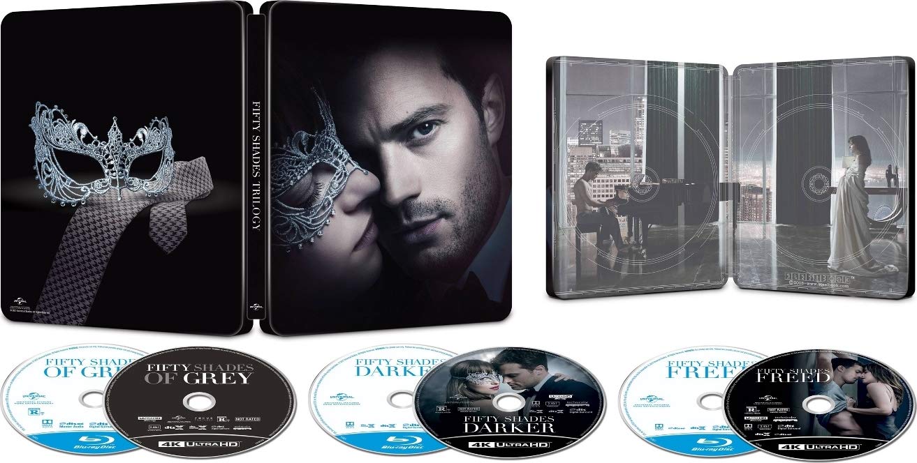 Fifty Shades Trilogy - Unrated Limited Edition Steelbook [4K Ultra HD + Blu-ray + Digital]