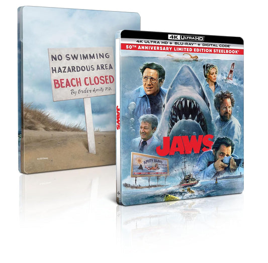 Jaws - 50th Anniversary - Limited Edition Steelbook (4K UHD + Blu-ray+ Digital)