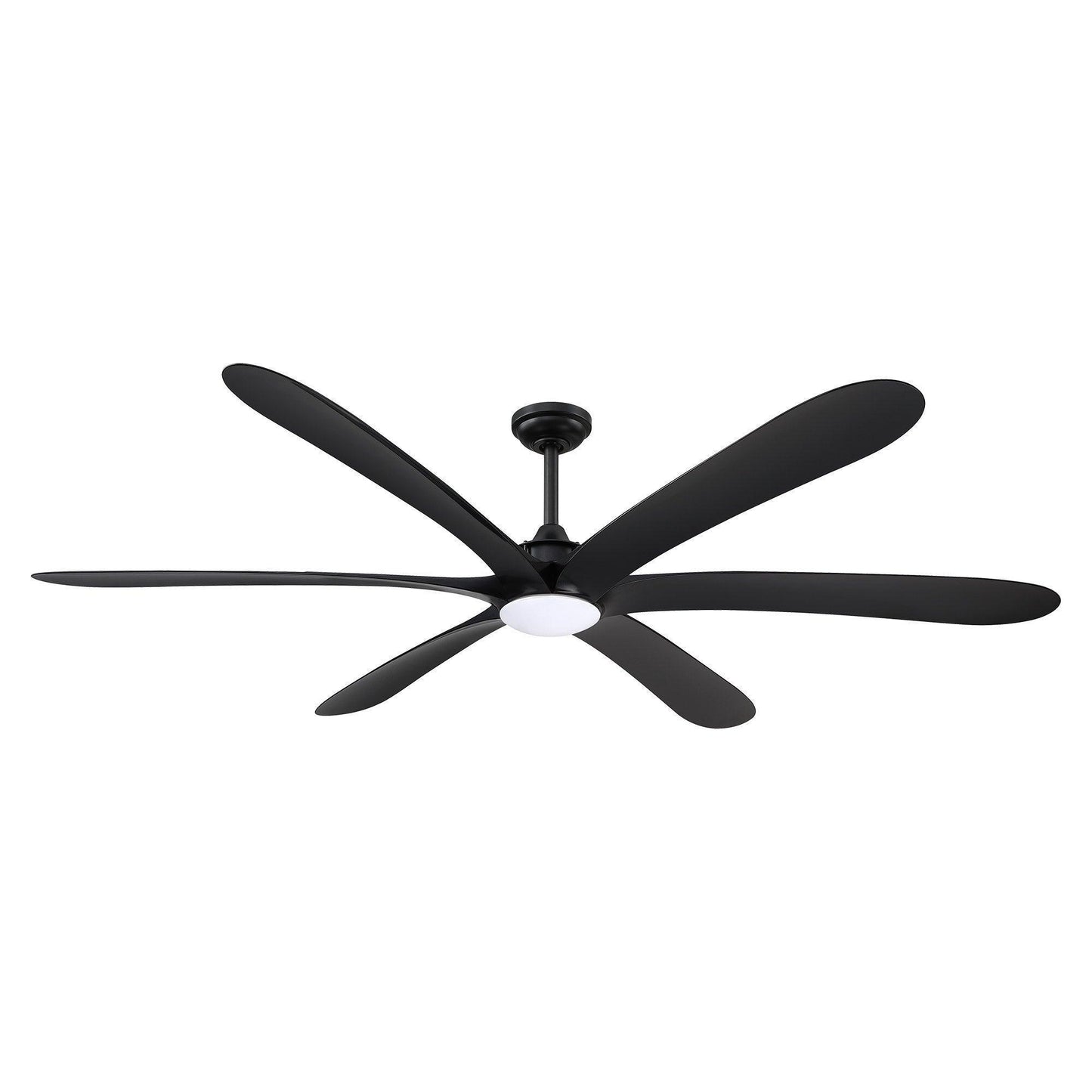 72" Jaydn Farmhouse Satin Nickel DC Motor Downrod Mount Reversible Ceiling Fan with Lighting and Remote Control