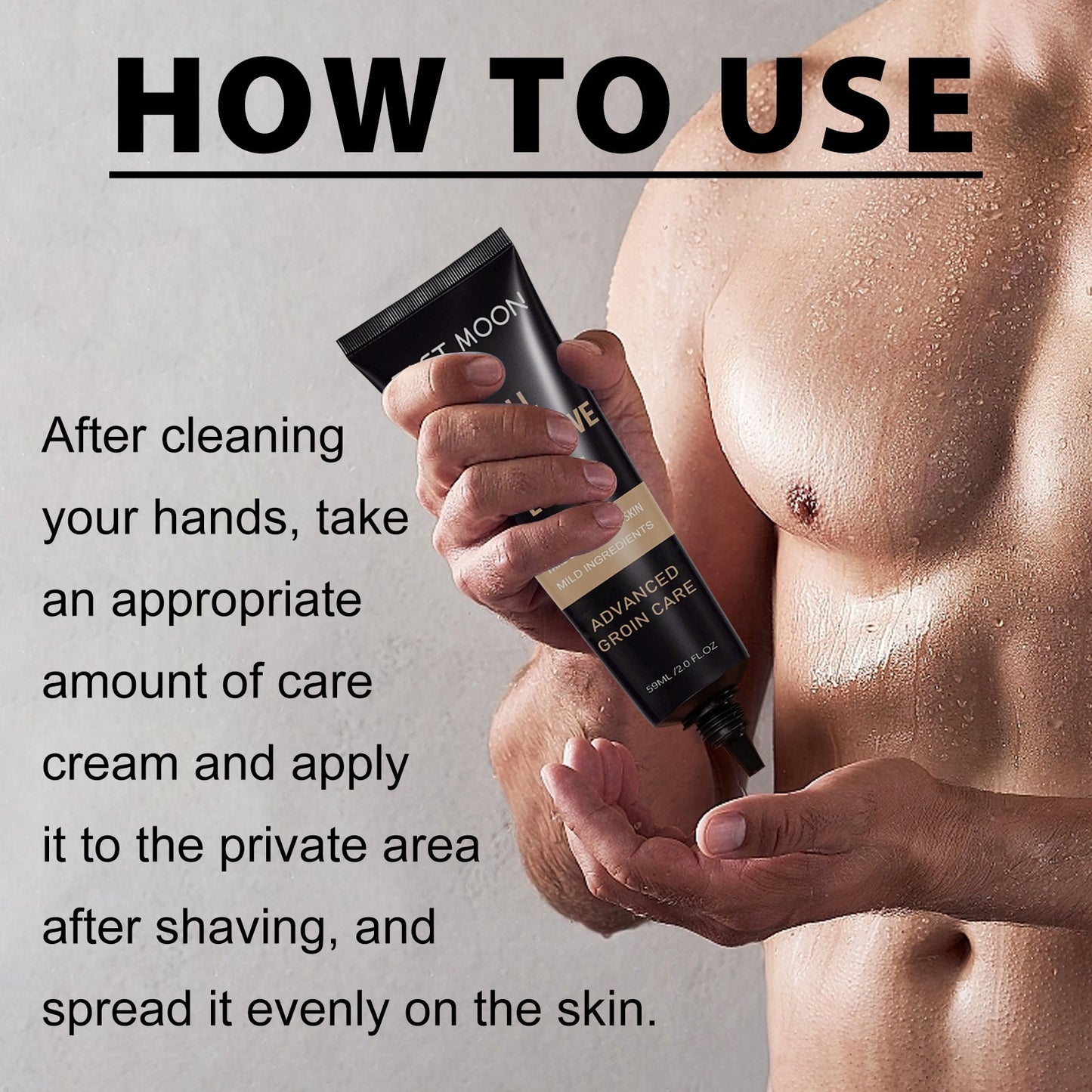 EAST MOON Men's Care Cream Relieves Dryness And Redness Moisturizing Skin Cleansing Body Care Cream