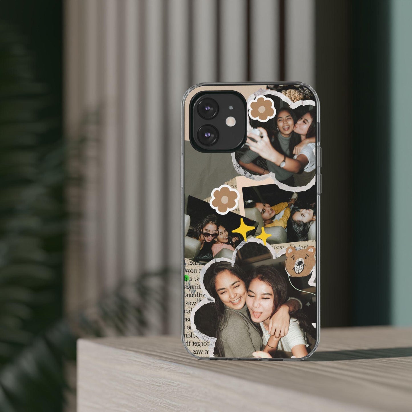 Memories In Retro Templet  Custom Printed Clear Cases