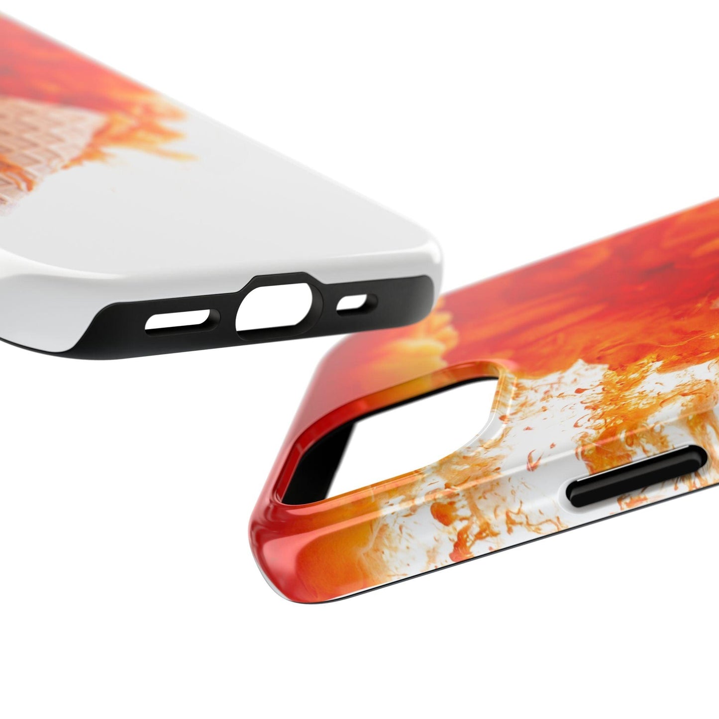 Ice Cream With Flame Of Colors Tough Phone Cases