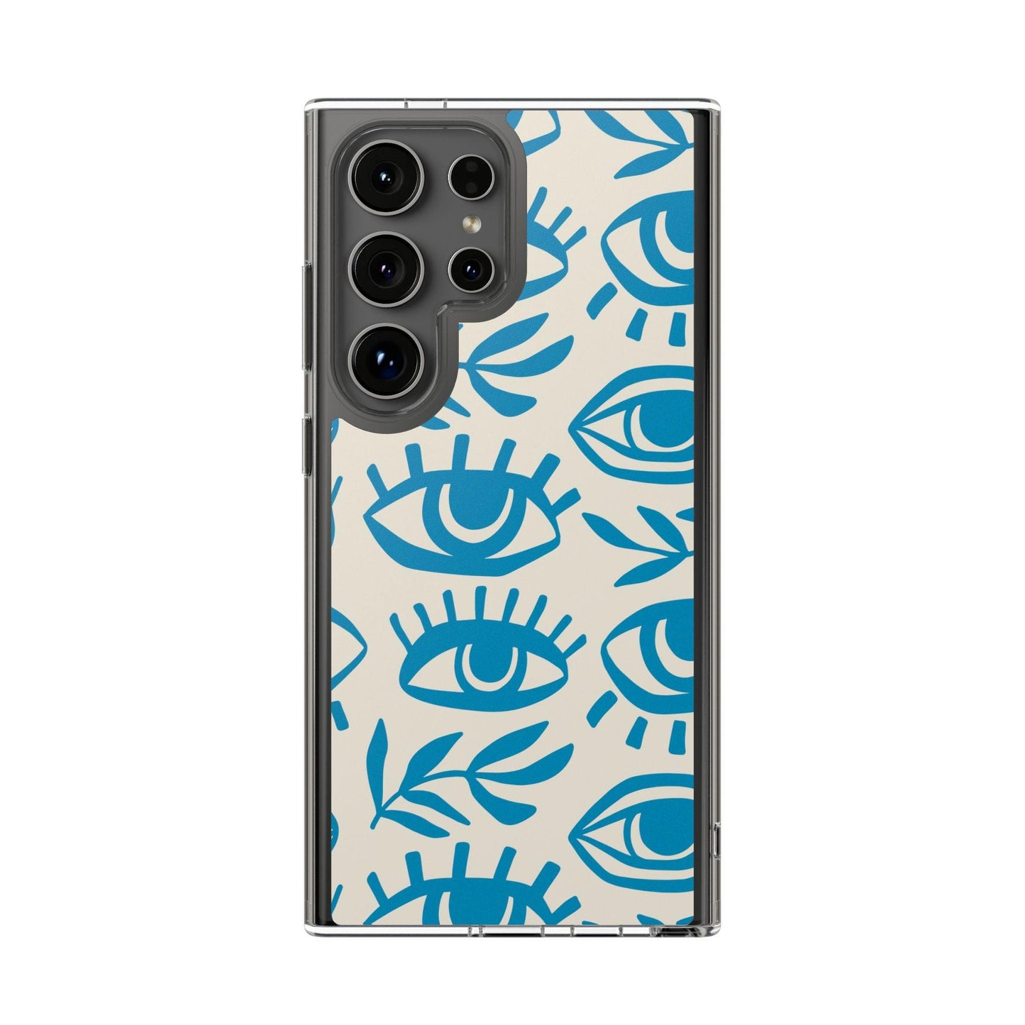 Eyes And Leaves  Pattern Clear Cases