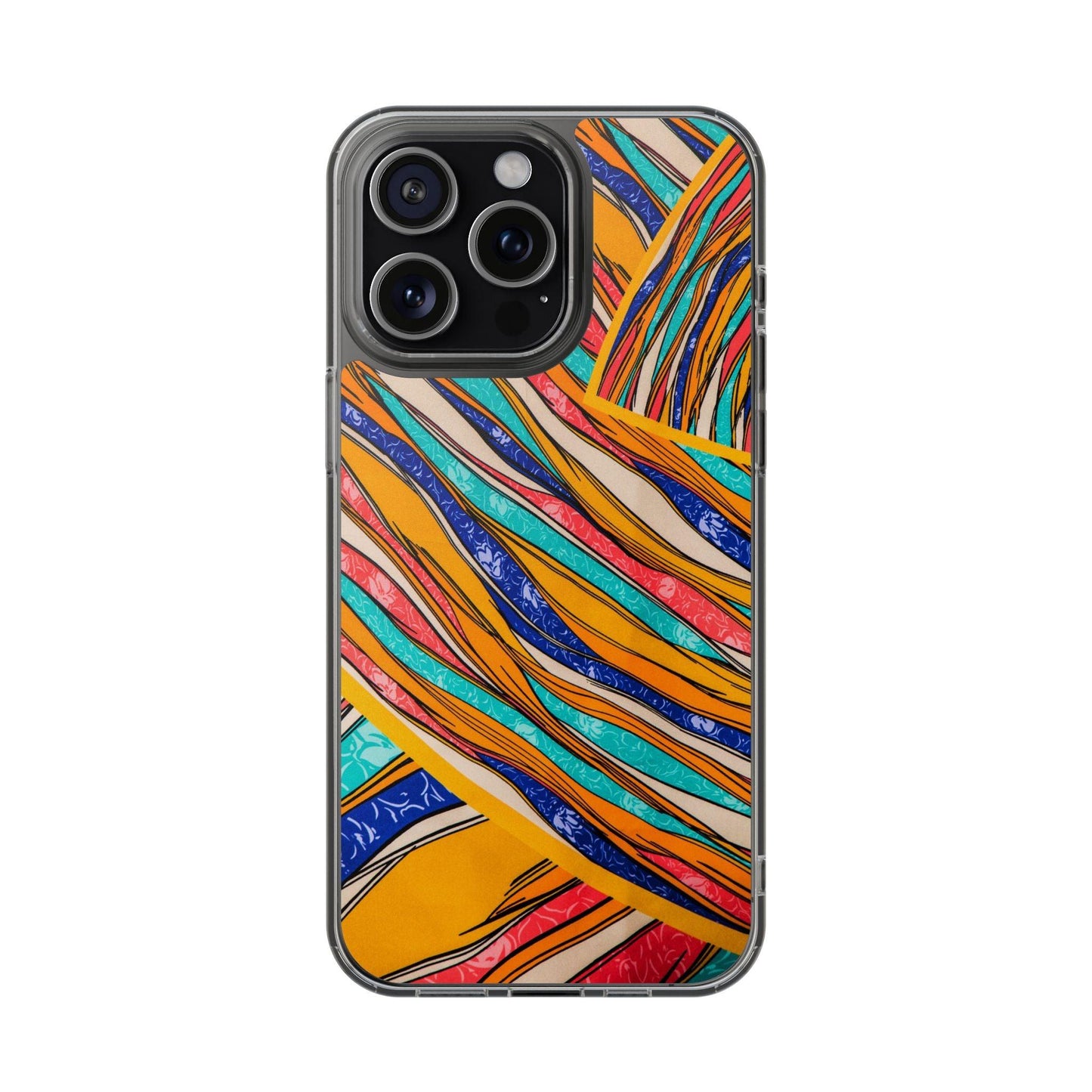 Clear Cases Stripes of  Powerful Colors
