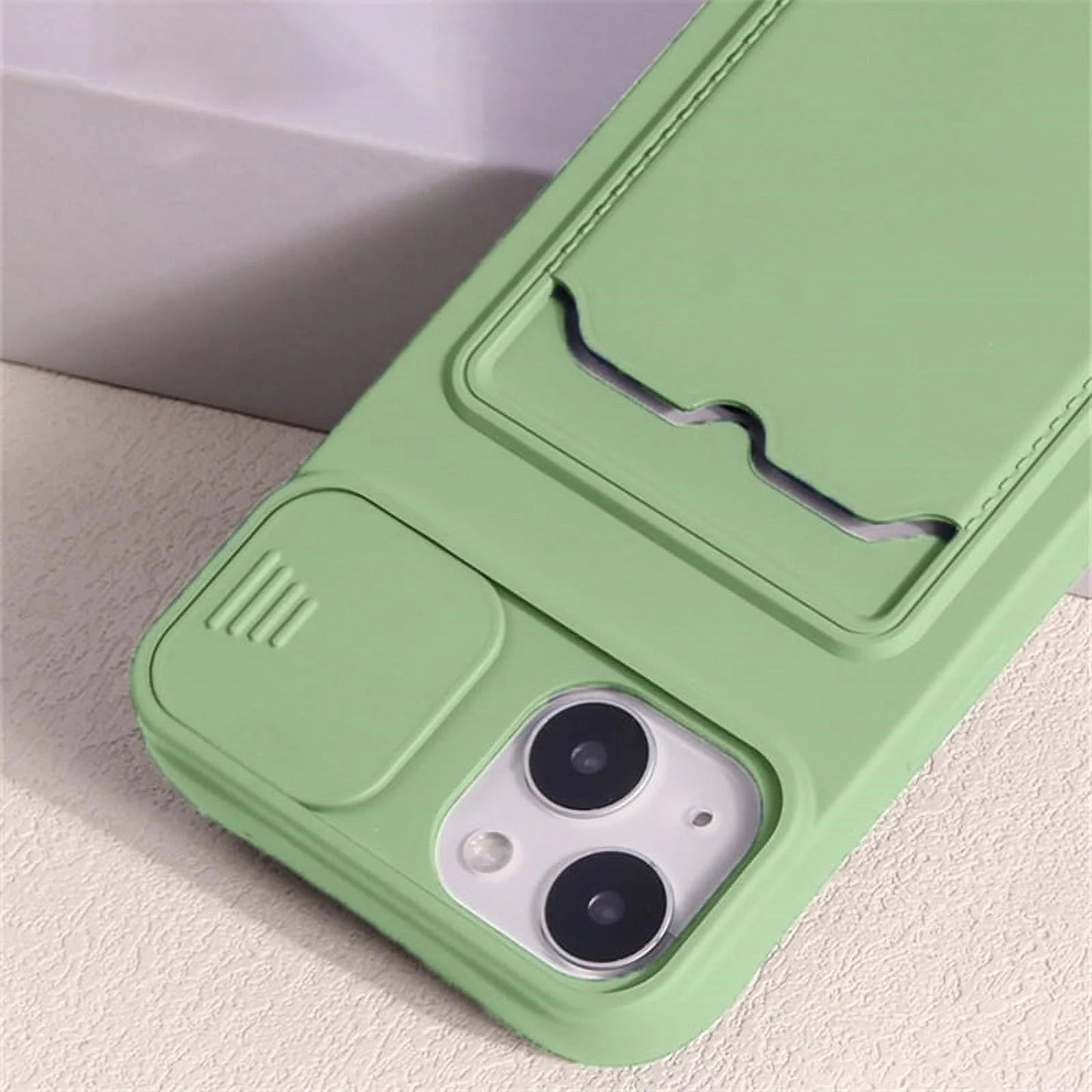 📱 Slide Camera Protection Wallet Phone Case