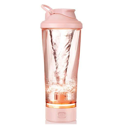 450ml Electric Stirring Cup Spiral Pattern Vortex Protein Powder Shake Cup Automatic Shake Cup Colorful Running Lantern