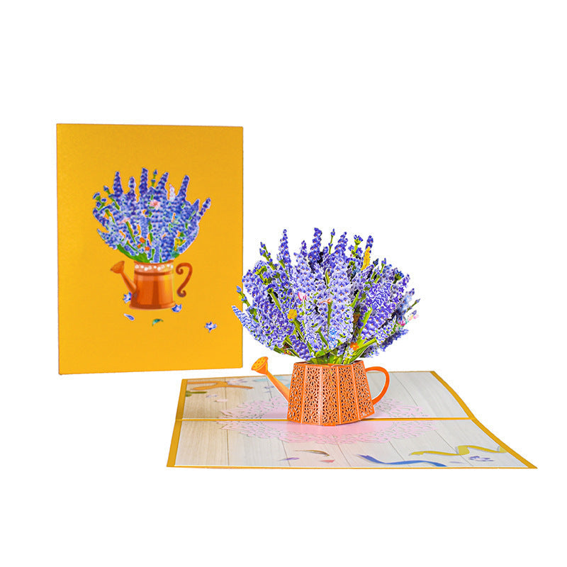 3D Hand-carved Paper Blessing Card