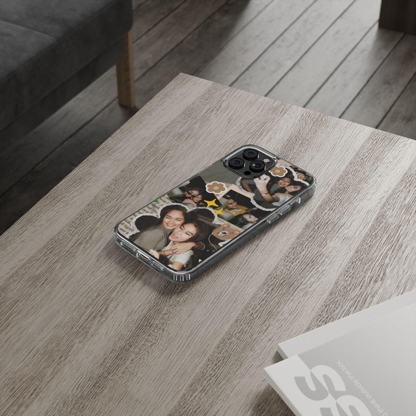 Memories In Retro Templet  Custom Printed Clear Cases