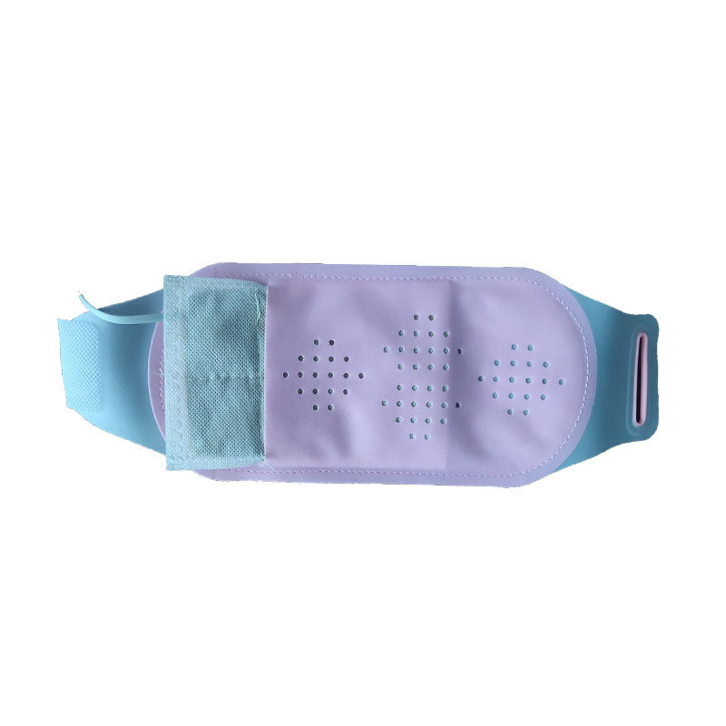 10*15.5cm Warm Waist Belt with Heating Mugwort and Salt Pack for Menstrual Cramps and Abdominal Pain Caused by Cold Uterus