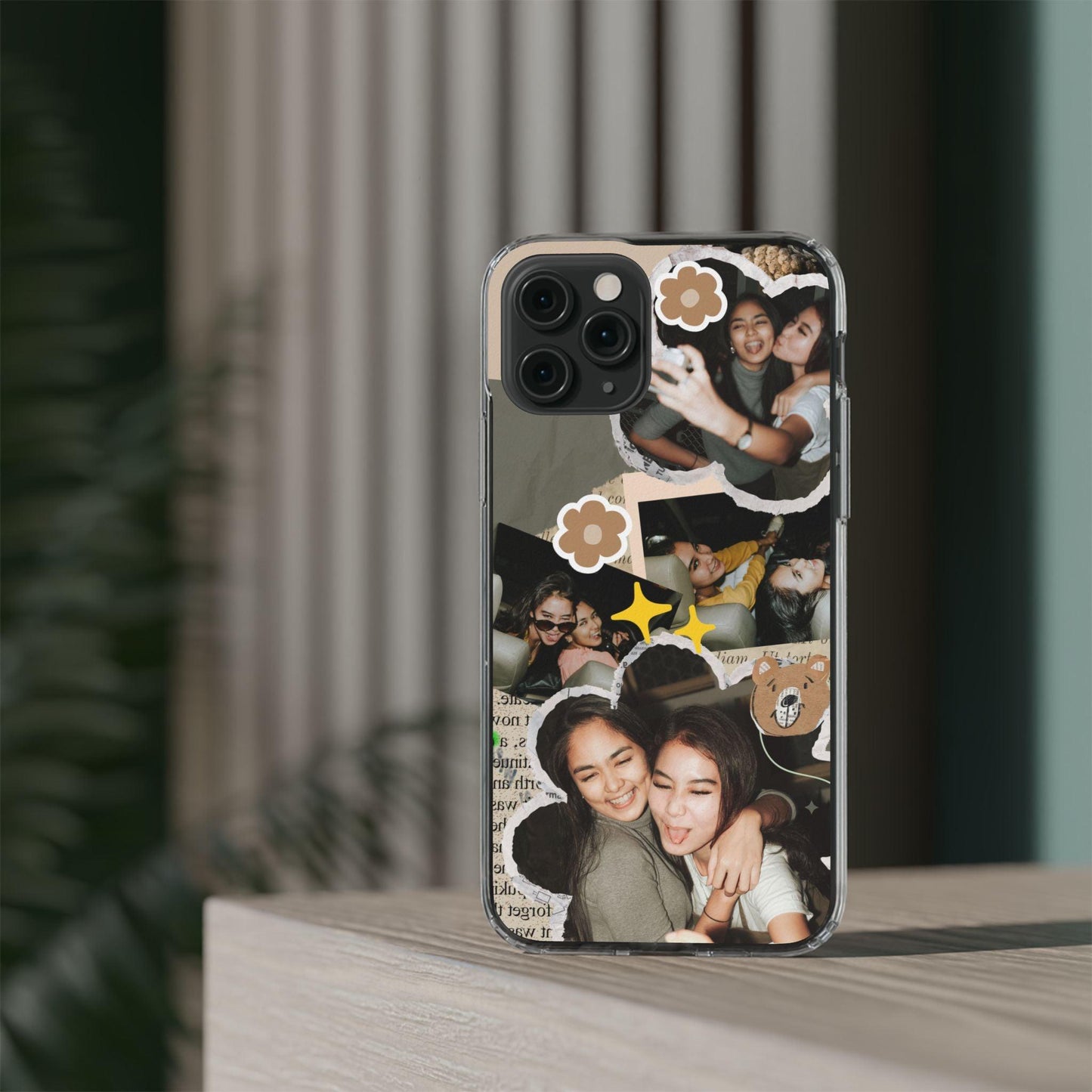 Memories In Retro Templet  Custom Printed Clear Cases