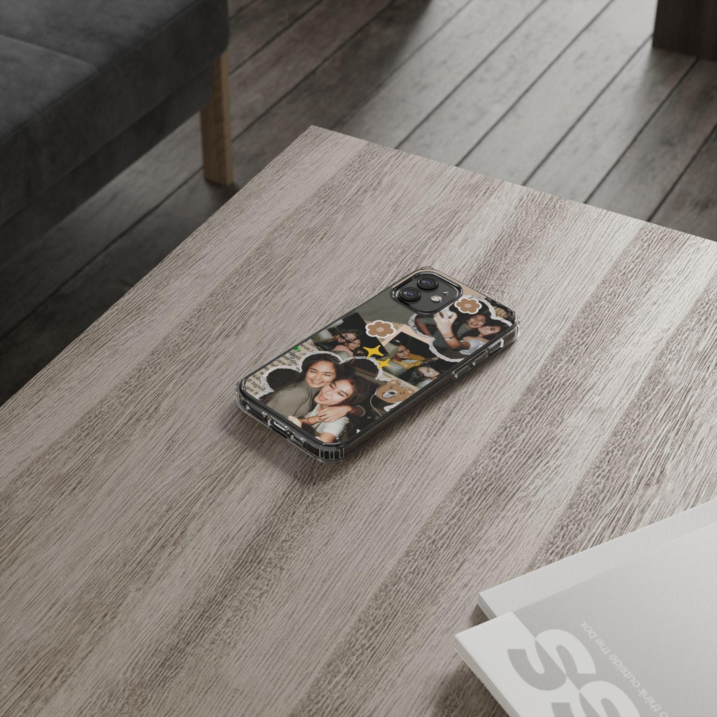 Memories In Retro Templet  Custom Printed Clear Cases