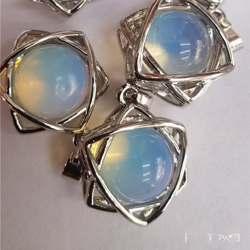 Crystal Aventurine Agate Star Pendant Beads