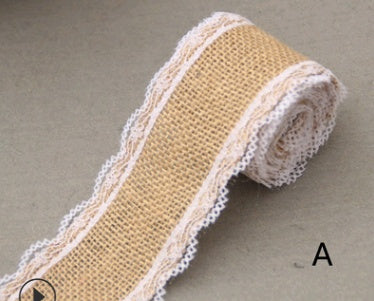 Lace Linen Roll, 5CM Wide, DIY Christmas Decor