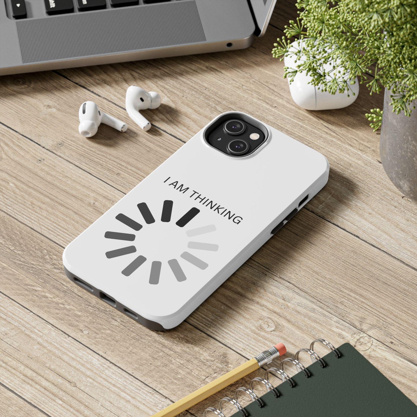 I Am Thinking To Much Text Printed Tough Phone Cases