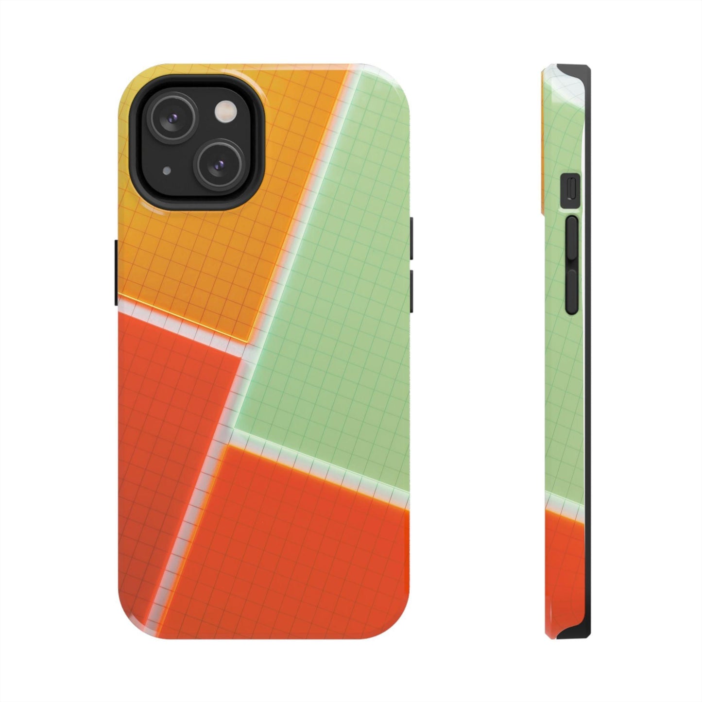 Four Colors Blocks With Shades Tough Phone Cases