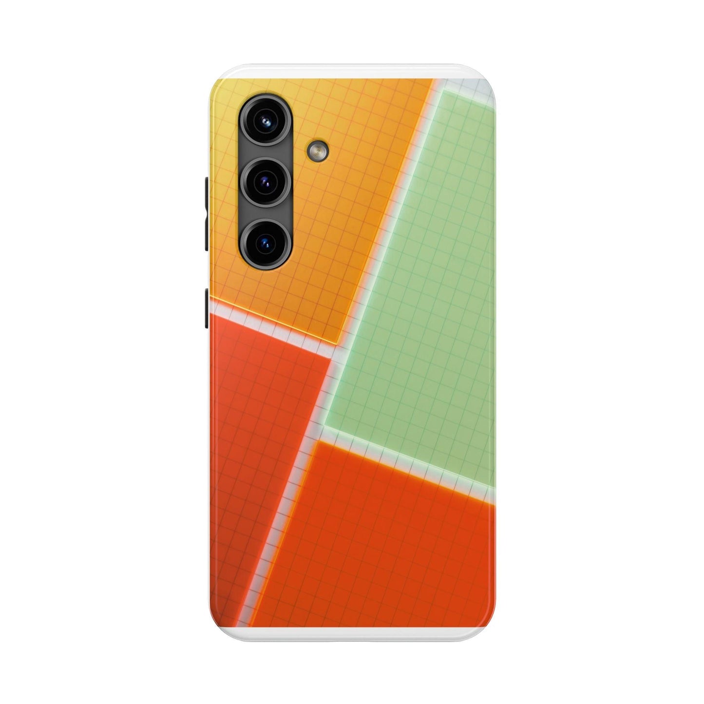 Four Colors Blocks With Shades Tough Phone Cases
