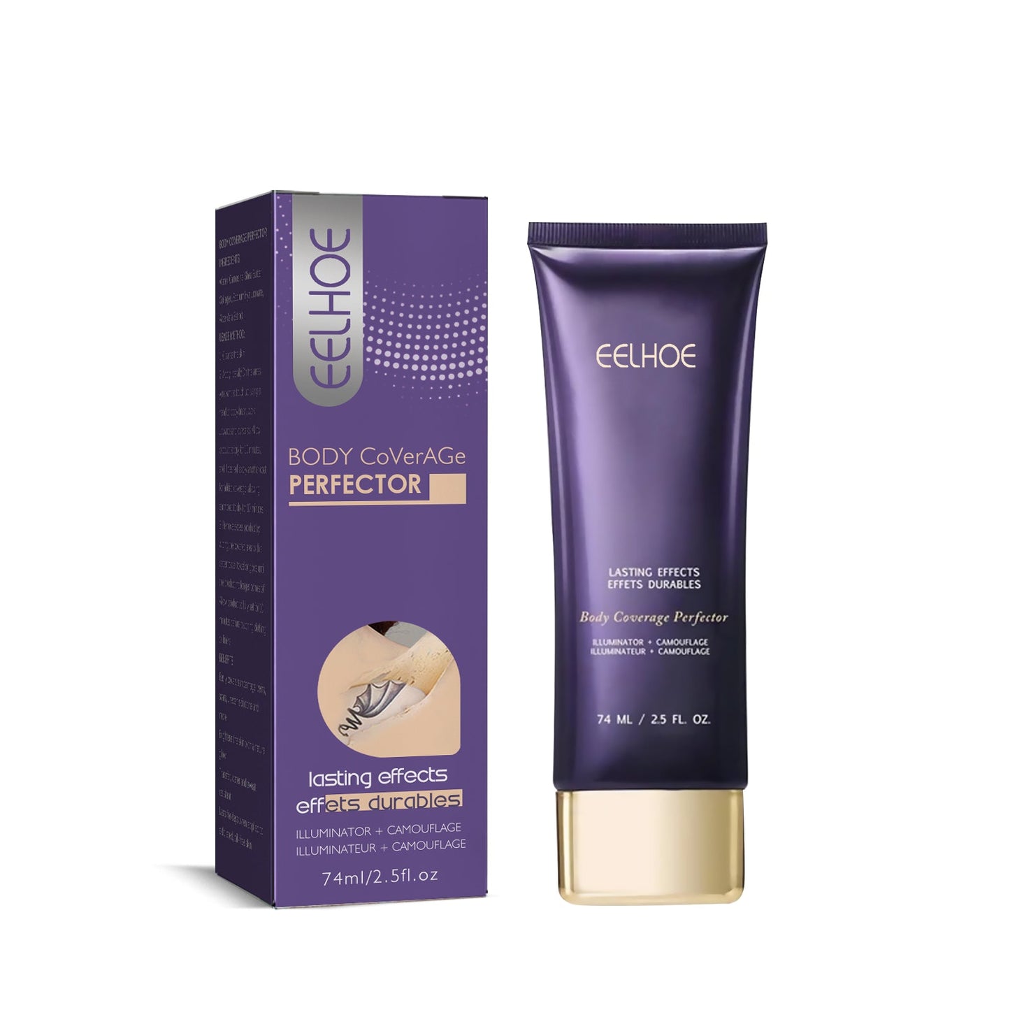 Tattoo Concealer Cover Body Tattoo Scars BirthMark Moisturizing Whitening Invisible Concealer