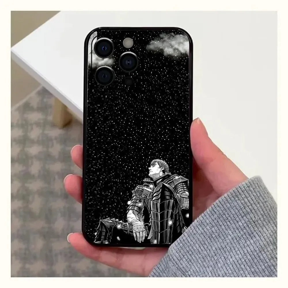 GutsrkiPhone Anime Phone Case 15 New SE Black
