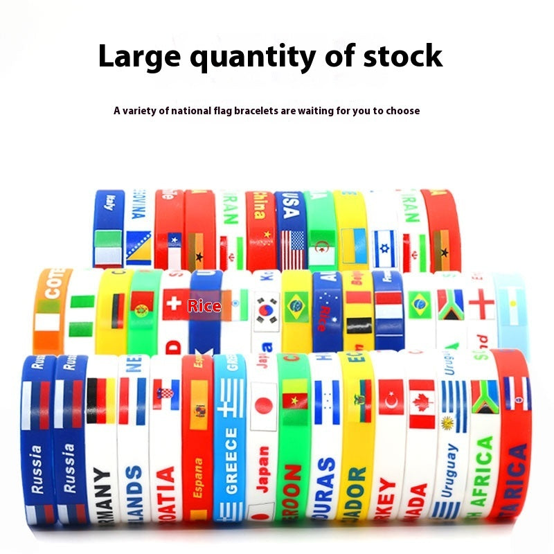 France Paris Games Flag World Cup Flag Wrist Strap