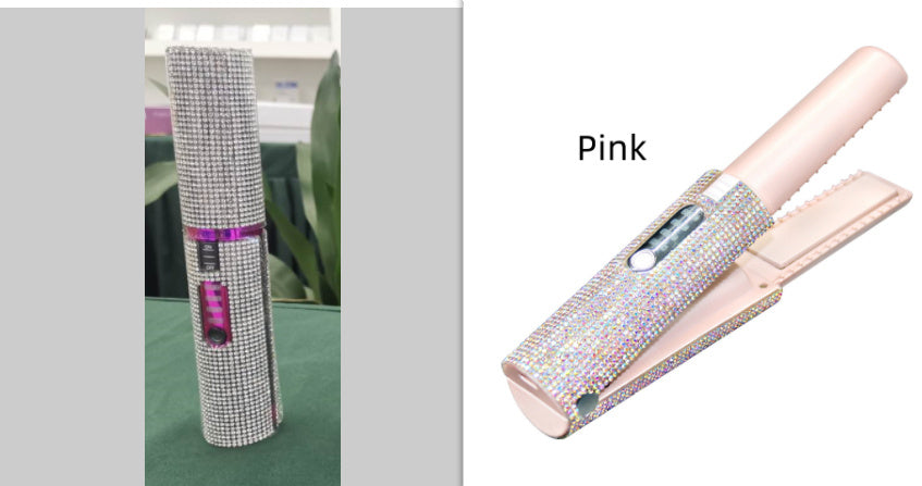 2-In-1 Electric USB Hair Straightening Brush Comb