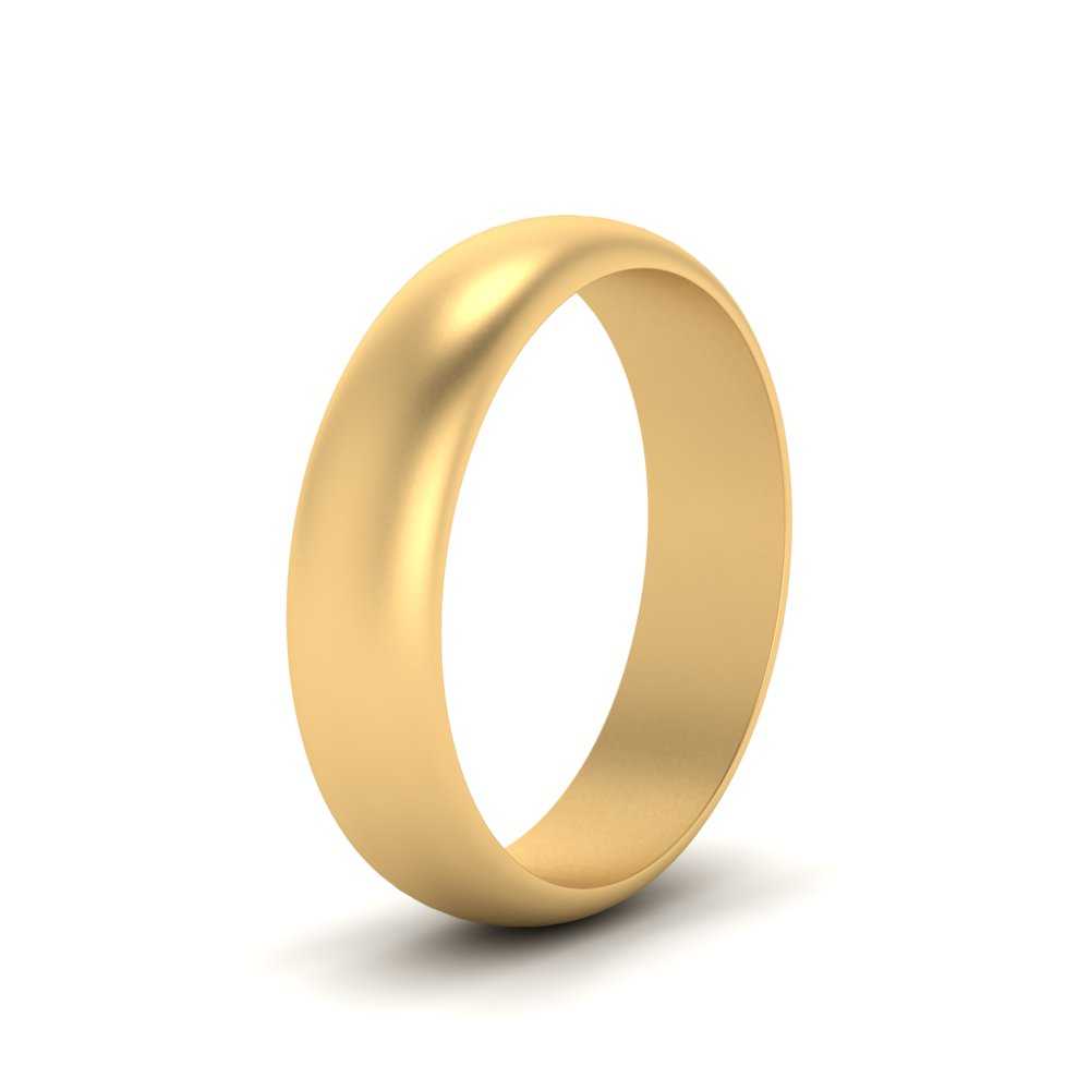 Low Dome 6mm Men Wedding Band