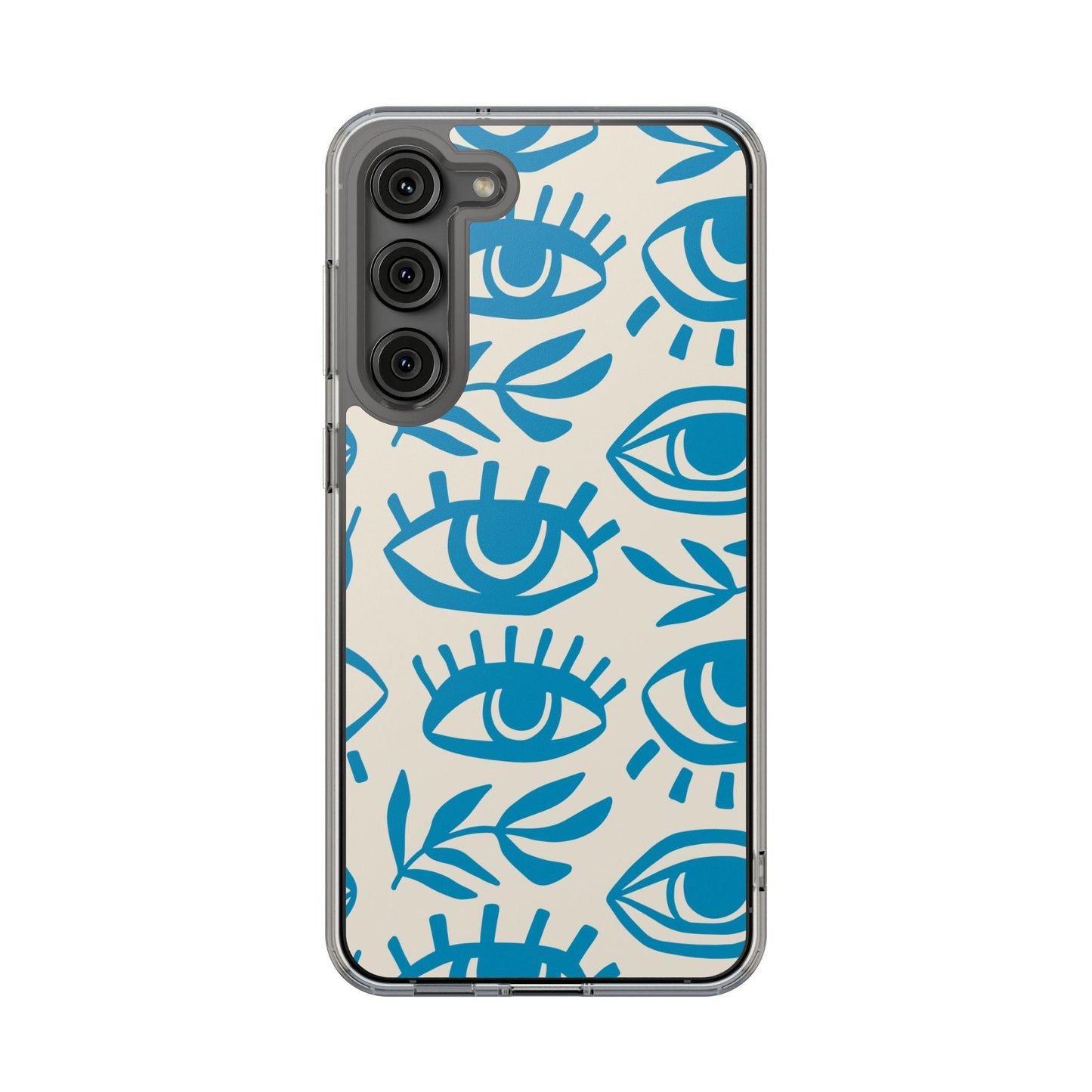 Eyes And Leaves  Pattern Clear Cases