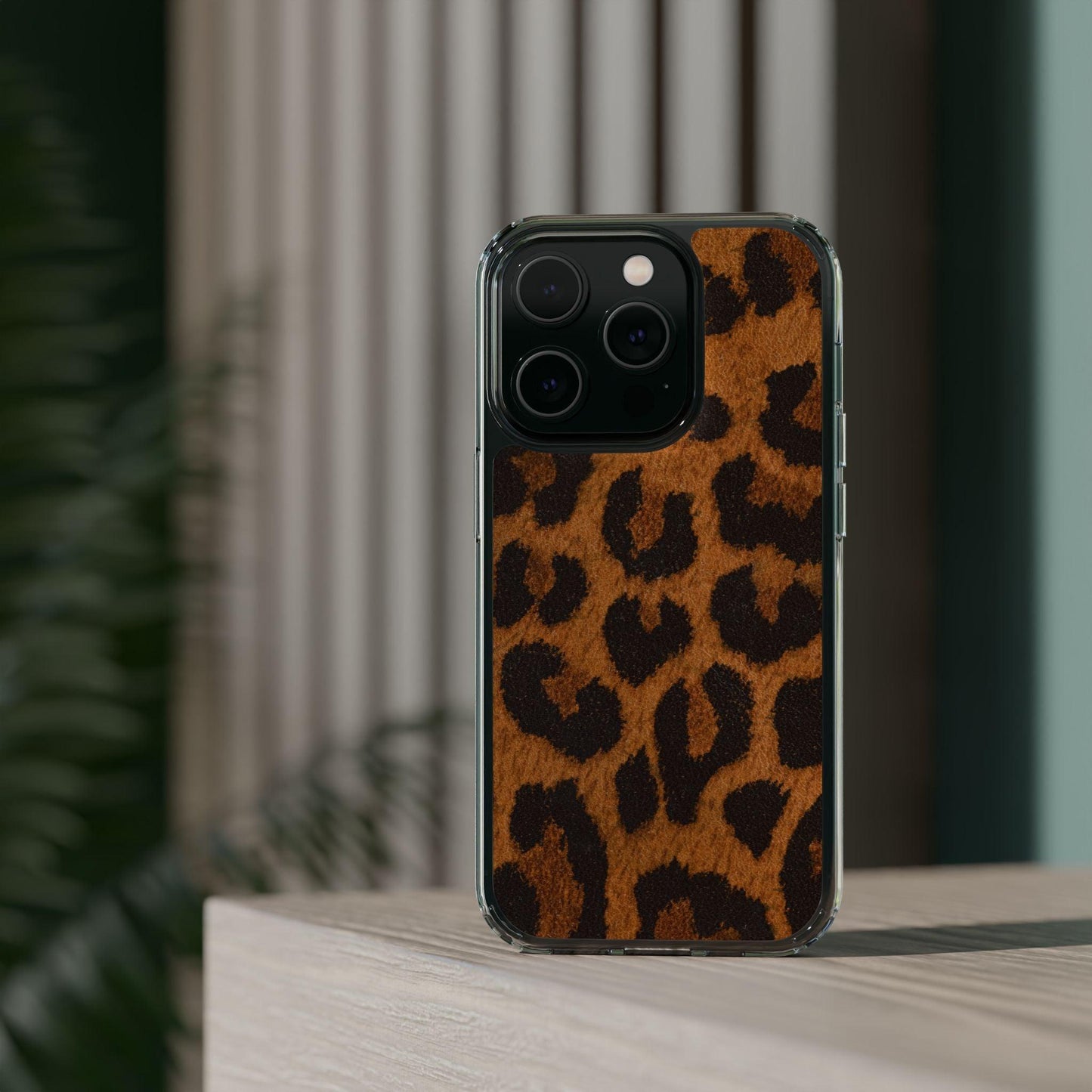 Clear Cases Cheeta Print