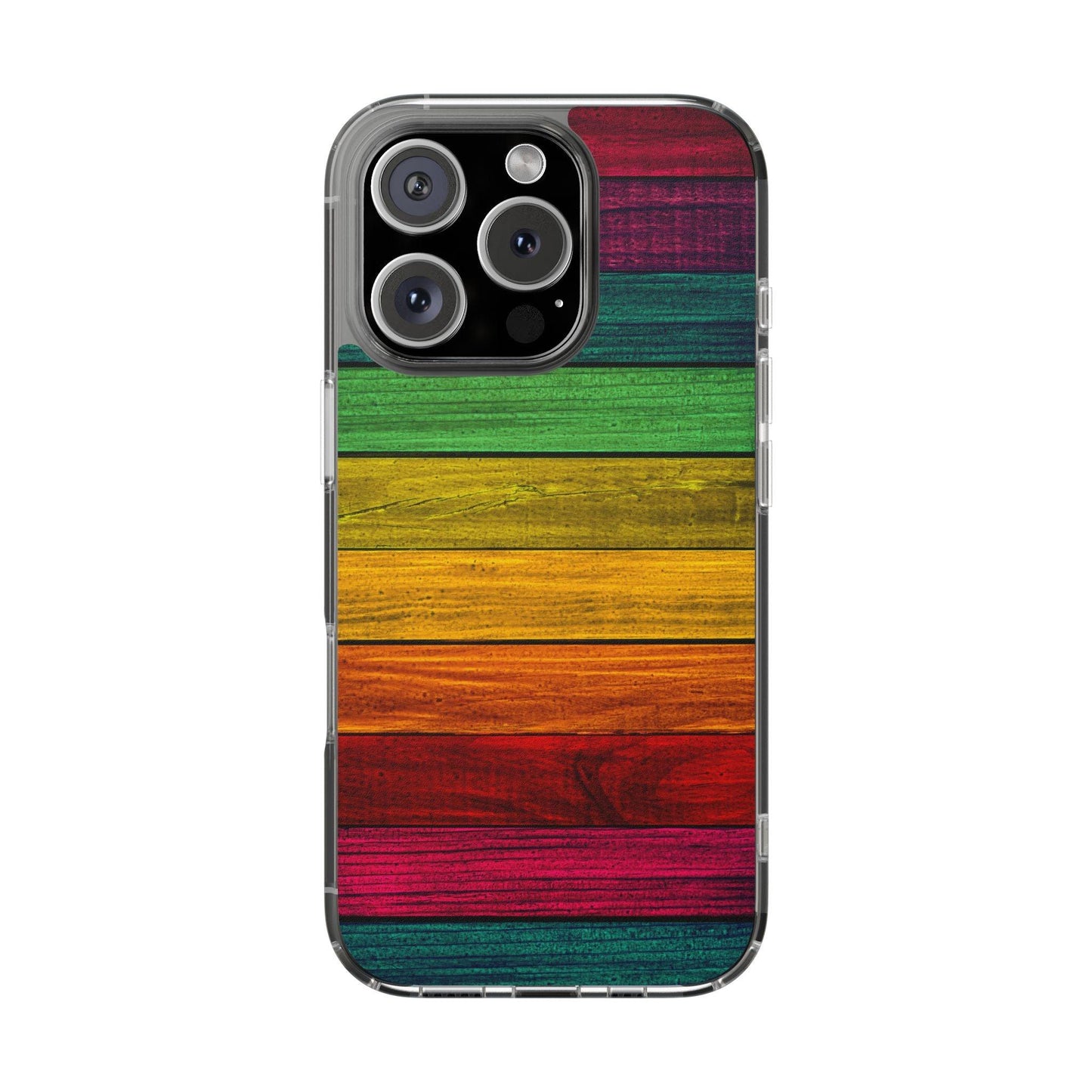 Rainbow On Woods Clear Cases