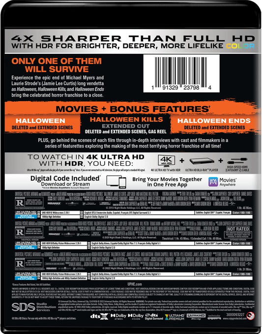 Halloween Trilogy (Halloween / Halloween Kills / Halloween Ends) [4K Ultra HD + Digital]