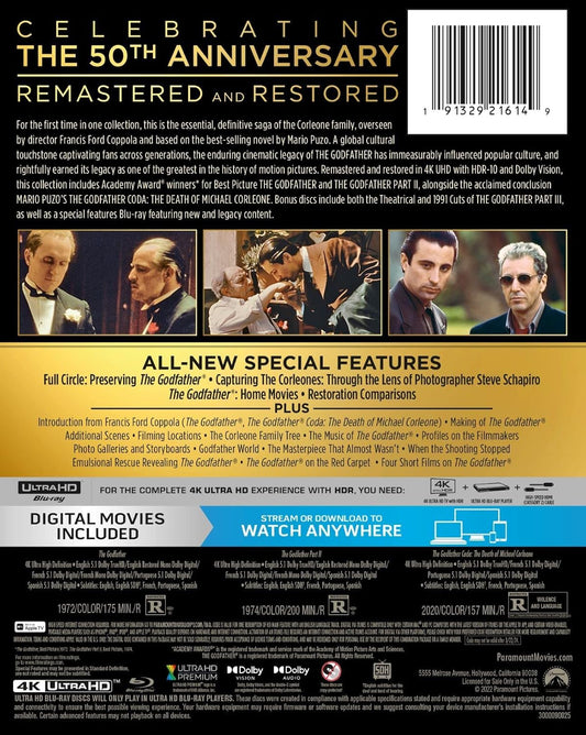 The Godfather Trilogy [4K UHD]