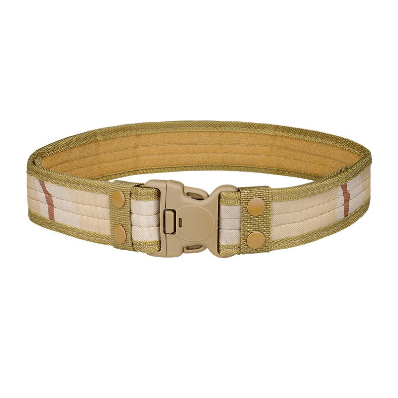5.0 Oxford Cloth Tactical Belt Velcro Wrapped Outdoor Canvas Belt